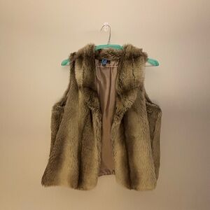 Fenn Wright Manson Luxurious Faux Fur Vest in Brown